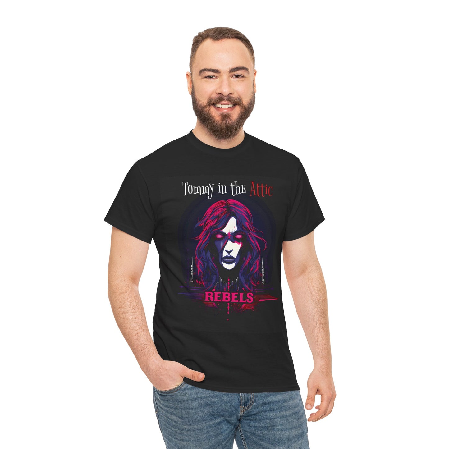 Rebels Logo (USA) Unisex Heavy Cotton Tee