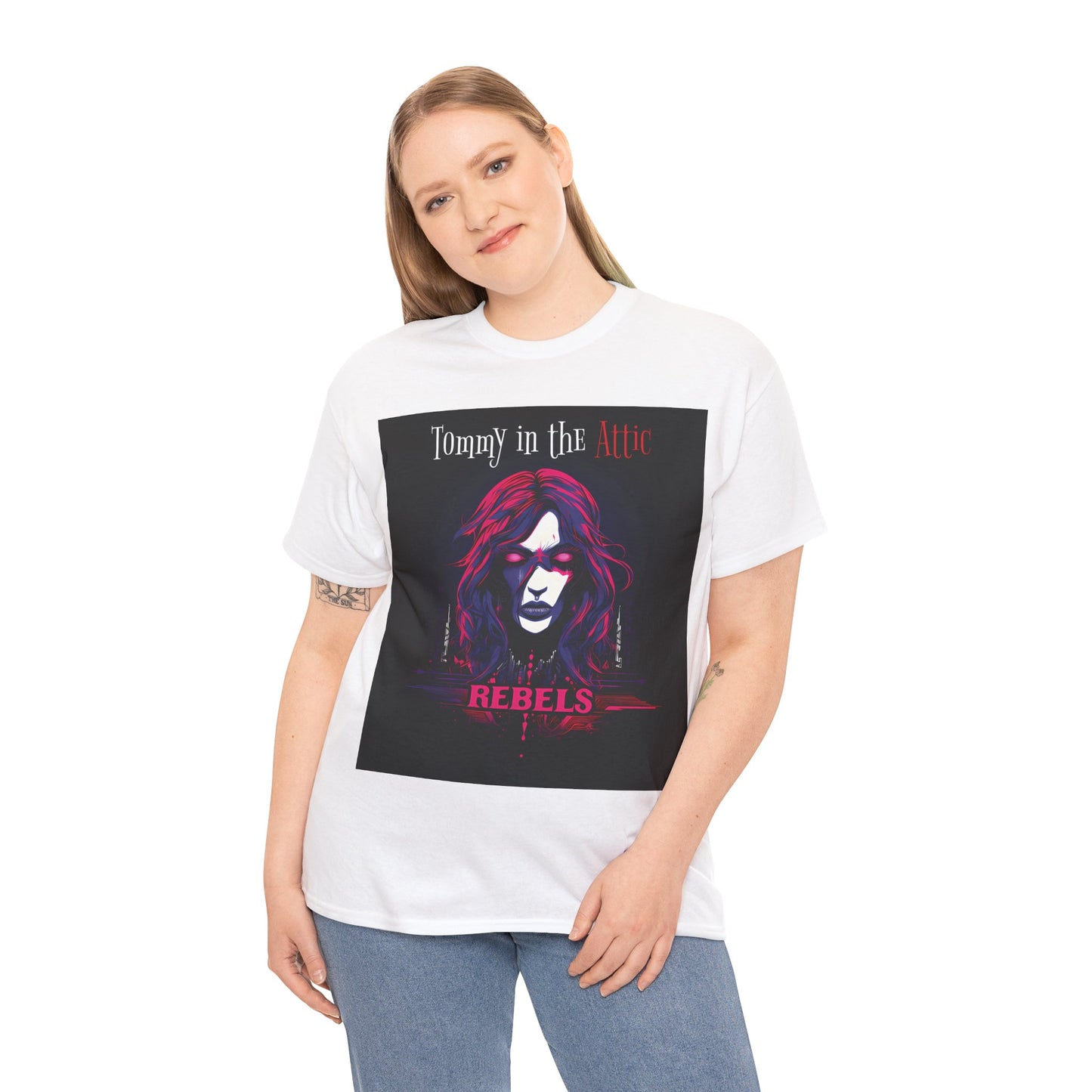Rebels Logo (USA) Unisex Heavy Cotton Tee