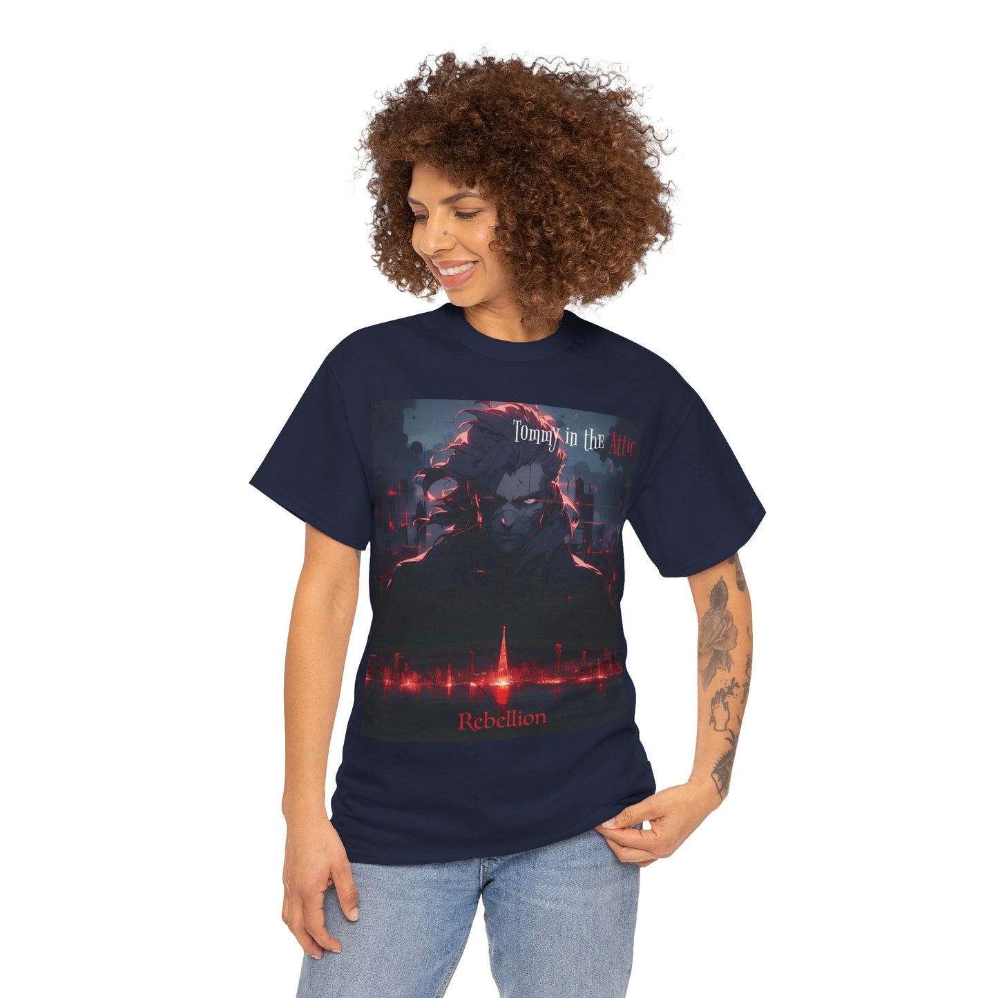 EV antenna (USA) Unisex Heavy Cotton Tee