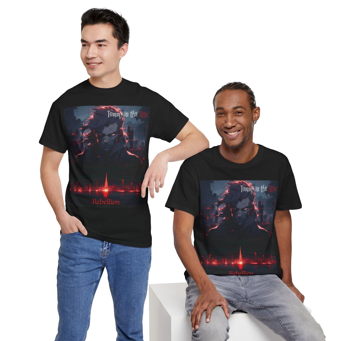 EV antenna (USA) Unisex Heavy Cotton Tee