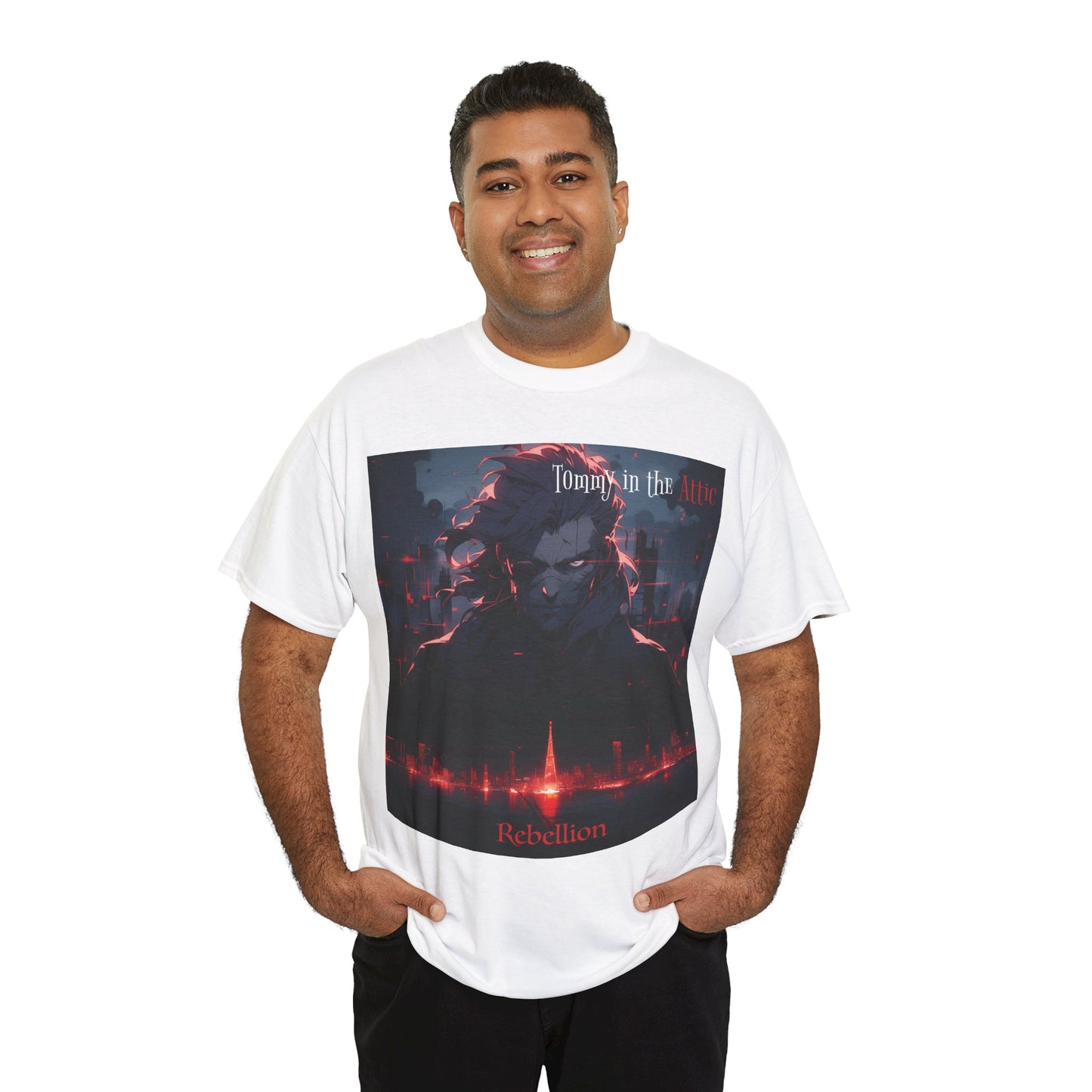 EV antenna (USA) Unisex Heavy Cotton Tee