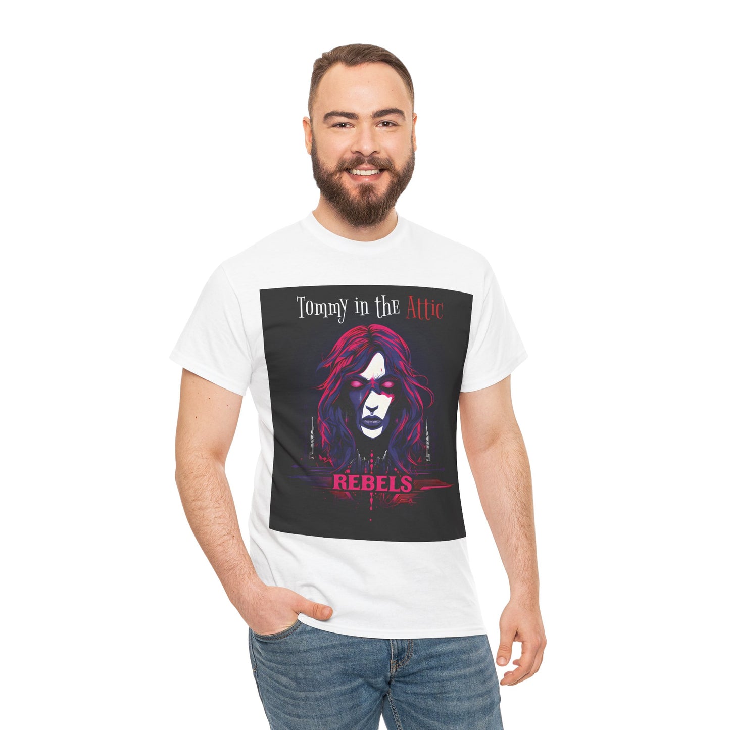 Rebels Logo (USA) Unisex Heavy Cotton Tee