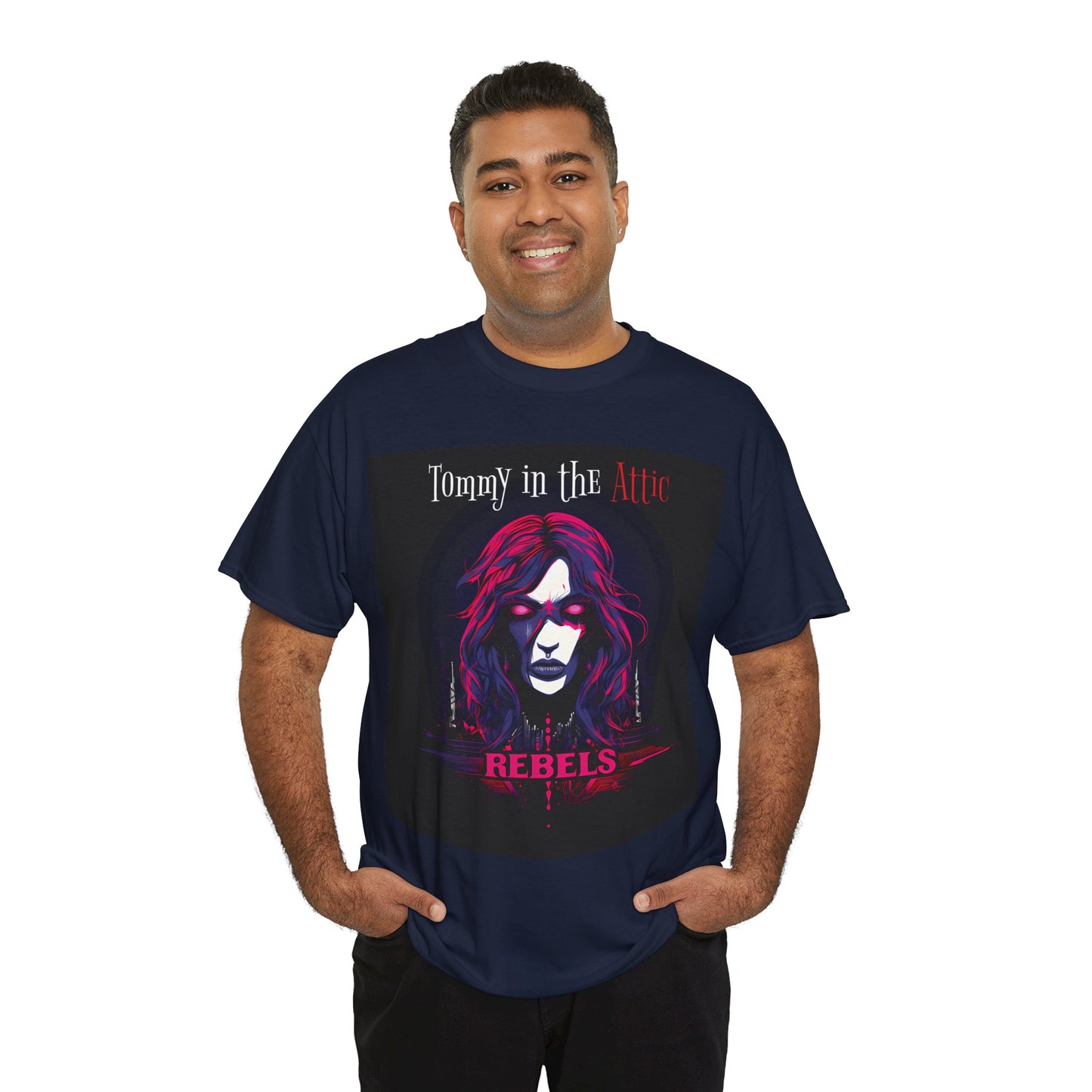 Rebels Logo (USA) Unisex Heavy Cotton Tee