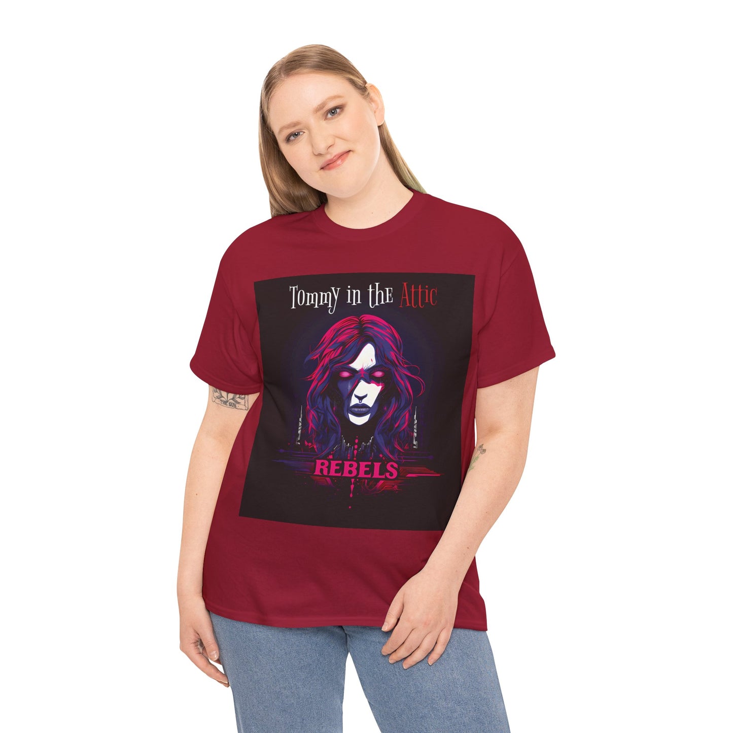 Rebels Logo (USA) Unisex Heavy Cotton Tee