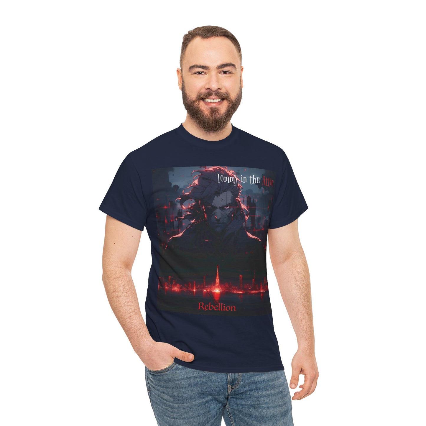 EV antenna (USA) Unisex Heavy Cotton Tee