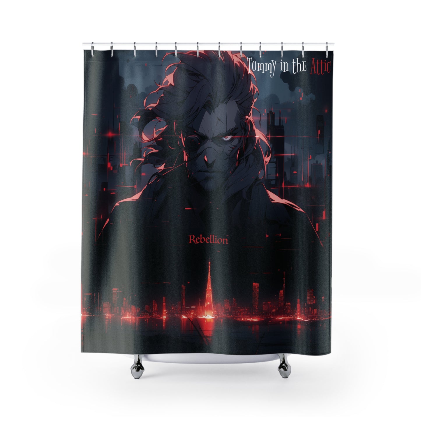 EV face Shower Curtains