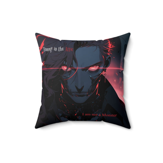 Scientist Glow eyes Spun Polyester Square Pillow
