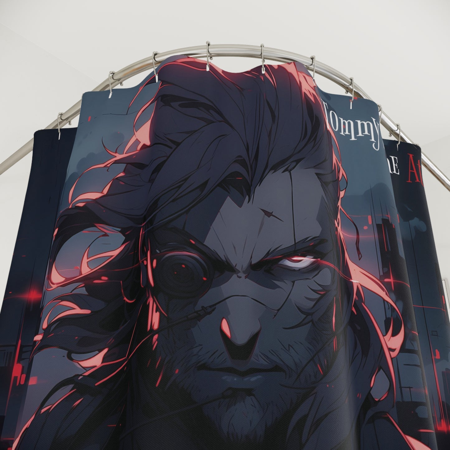 EV face Shower Curtains