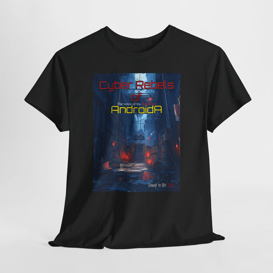 (Large Logo) Cyber Rebels of AndroidA Alley (Canada) Unisex Heavy Cotton Tee